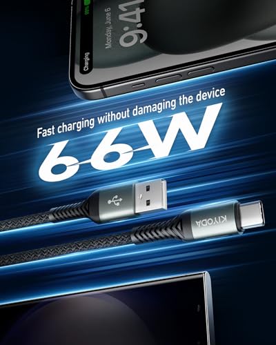 Coiled USB A to USB C Cable 6FT (2 Count)