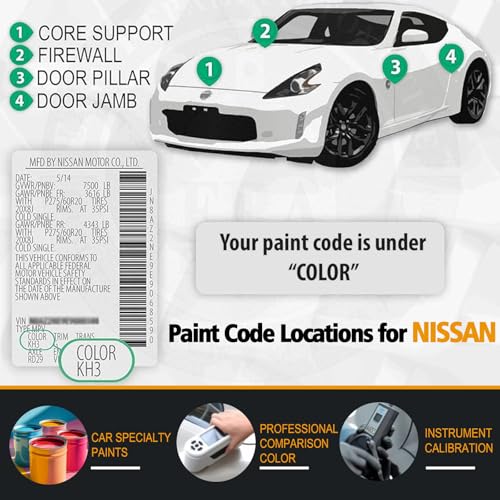 EBB Monarch Orange Metallic Car Touch Up Paint for Nissan