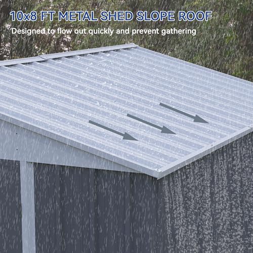 10x8 FT Outdoor Storage Shed