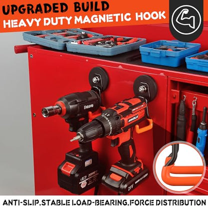 New Upgraded Heavy Duty Magnetic Garage Hooks (4 Count)