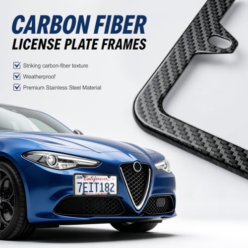 Carbon Fiber License Plate Frames