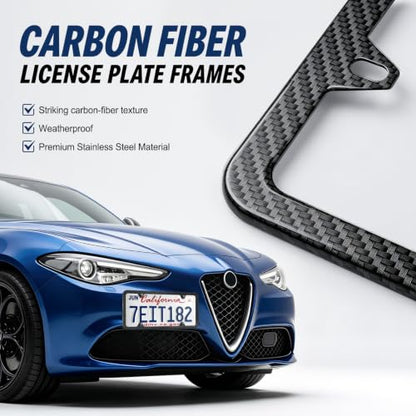 Carbon Fiber License Plate Frames