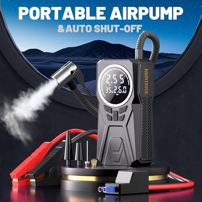 Car Jump Starter with Air Compressor