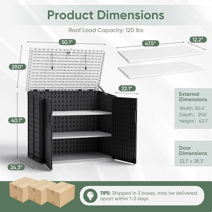 Resin Outdoor Storage Shed