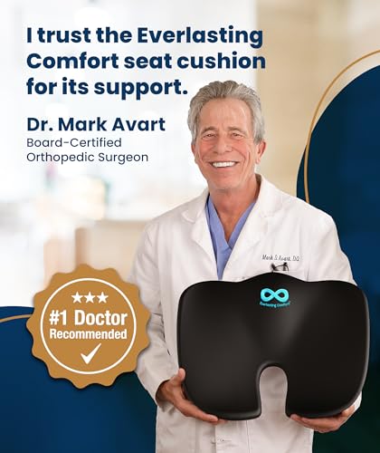 Doctor Recommended Memory Foam Seat Cushion for Office Chairs & Car