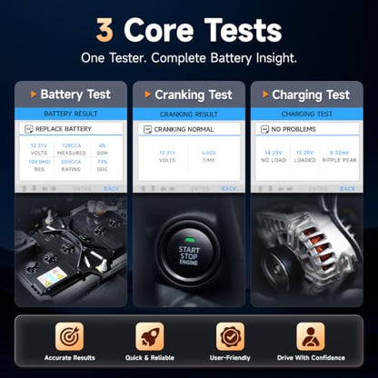 BT705Plus Car Battery Tester 24V 12V Load Tester