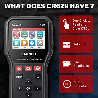 CR629 OBD2 Scanner Code Reader 2026 New Scan Tool for Mechanic