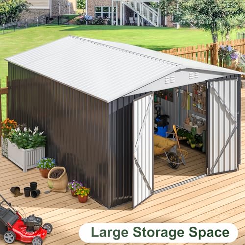 10x12 FT Outdoor Storage Shed for Backyard