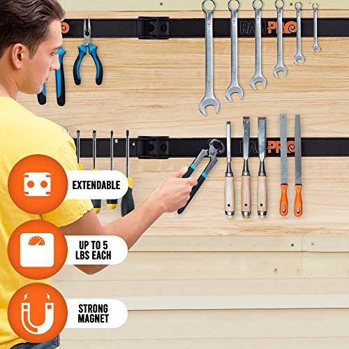 12" Magnetic Tool Holder Strip (4 Count)