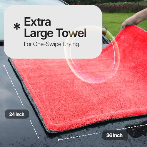 Crystal Clean 1300 GSM Car Drying Towel