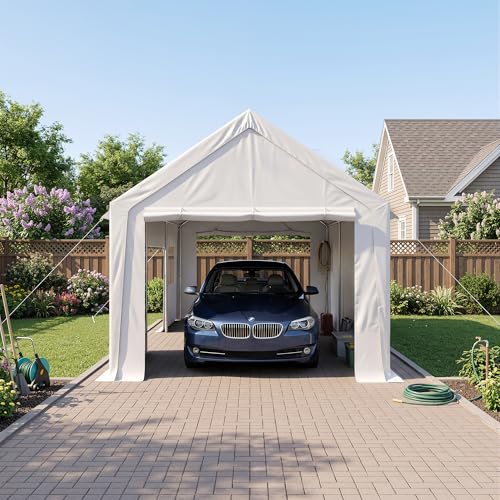 12'x20' Heavy Duty Carport with Reinforced Base and All