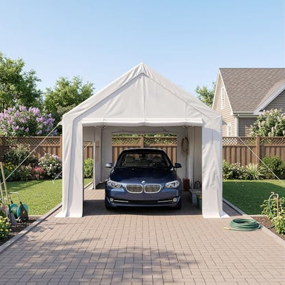 12'x20' Heavy Duty Carport with Reinforced Base and All