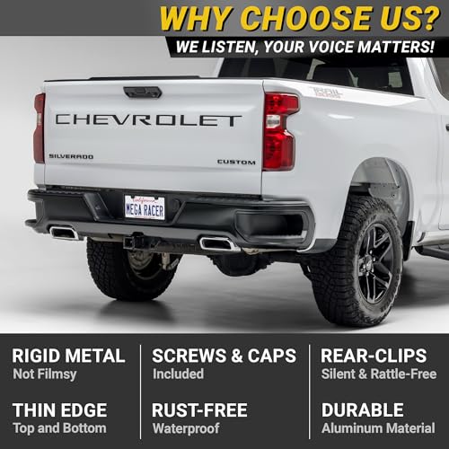 Premium Slim Matte Black License Plate Frames