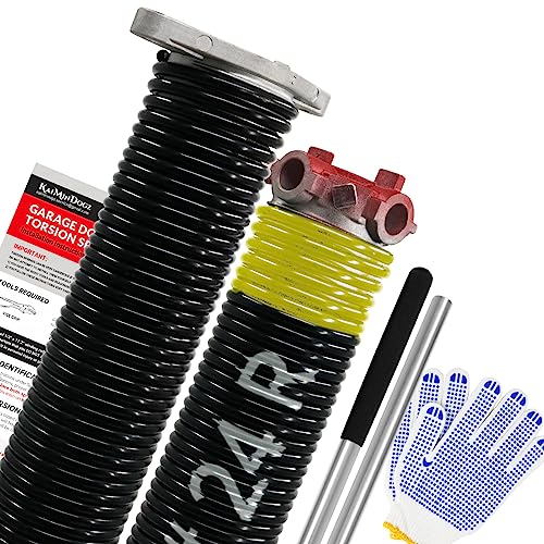 Pair of 1.75" Garage Door Torsion Springs Set with Non