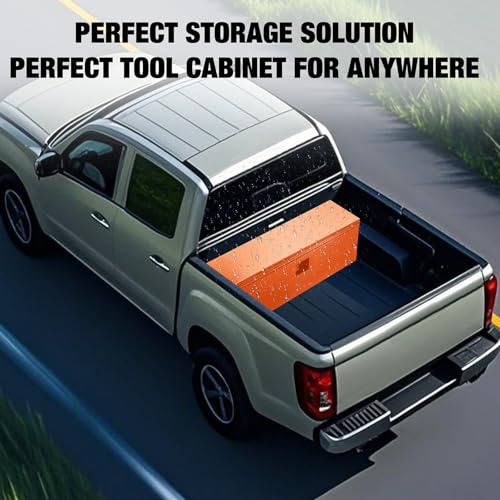 Black Steel Truck Bed Tool Box