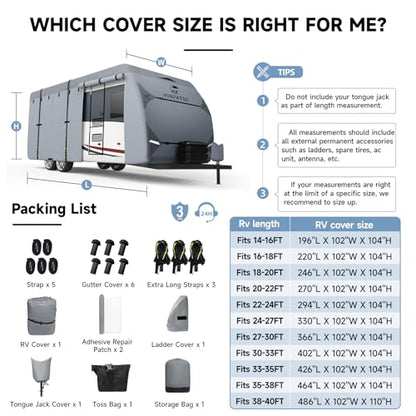 RV Cover 7 Layers Heavy Duty RV & Trailer Cover