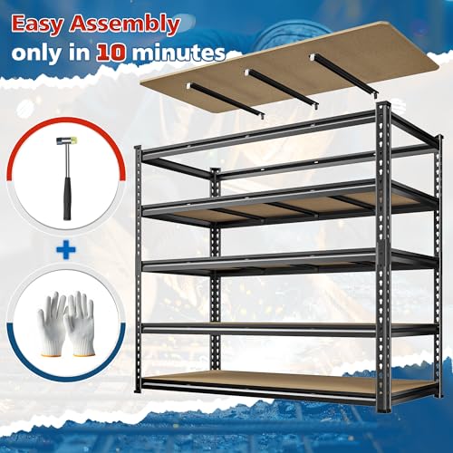 55" W Garage Shelving