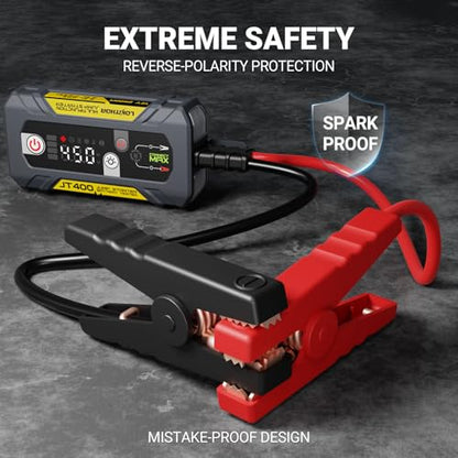 JT400 2500A Portable Jump Starter with 100