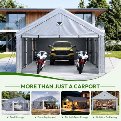 Heavy Duty Carport Canopy 13x25FT