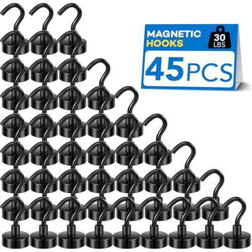 Magnetic Hooks for Cruise Essentials 2026 Cabins Door 45 Pack (45 Count)