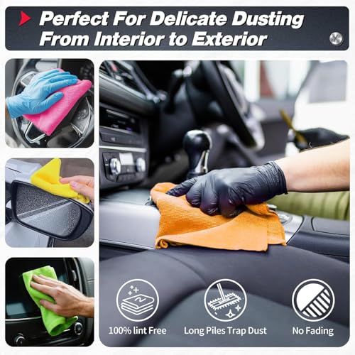 Shop Towels Microfiber Cleaning Cloth Bulk (24 Count)