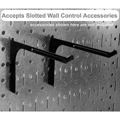 30-WRK-400WB Standard Workbench Metal Pegboard Tool Organizer,White/Black
