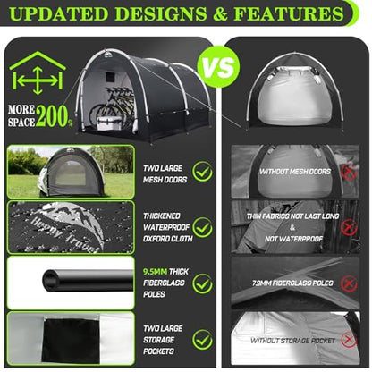 Outdoor Waterproof Bike Storage Tent Shed for 2