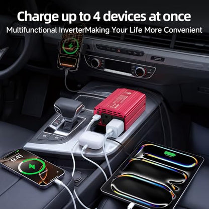 400W Car Power Inverter DC 12V to AC 110V Car Charger Plug Adapter