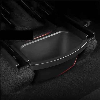 Compatble for Tesla Model Y Juniper 2025 2026 Rear Seat Storage Box Organizer Center Console Bins Backseat Trash Can Garbage Bag 1PC(Rear Seat Storage B)