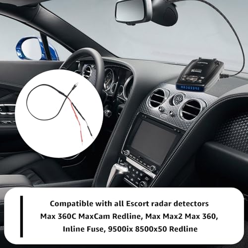 RJ11 Mirror Wire Tap Power Cord Hardwire Kit for Escort Radar Detectors ﻿