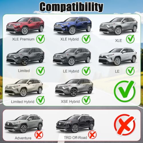 260lbs Aluminum Roof Rack Cross Bars for Fit Toyota RAV4 2019
