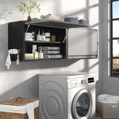 Metal Wall Cabinet with Adjustable Shelves
