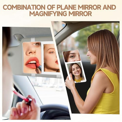 Car Sun Visor Vanity Mirror with Lights