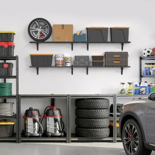 4 Pack Wall Mounted Garage Shelving