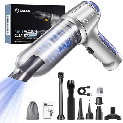 Handheld Car Vacuum Portable Cordless 15000Pa Blue