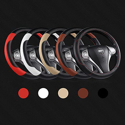 Leather Car Steering Wheel Cover