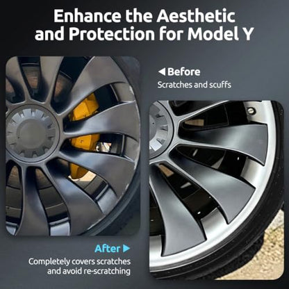 Wheel Rim Protector for Tesla Model Y Performance 21 Inch Überturbine Wheels All (4 Count)