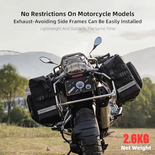 Motorcycle Saddlebag Waterproof Luggage Bag Quick Release Motorcycle Side Bag 25L Fits Most Adventure and Sports Bike Motorbike Racks
