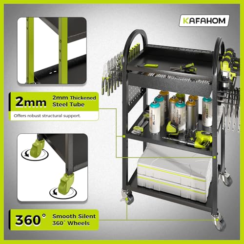 Power Tool Cart with Charging Station
