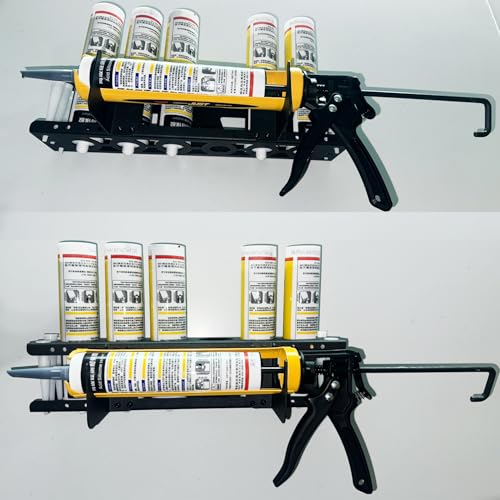 Caulking Tube and Gun Holder Storage Rack Organizer