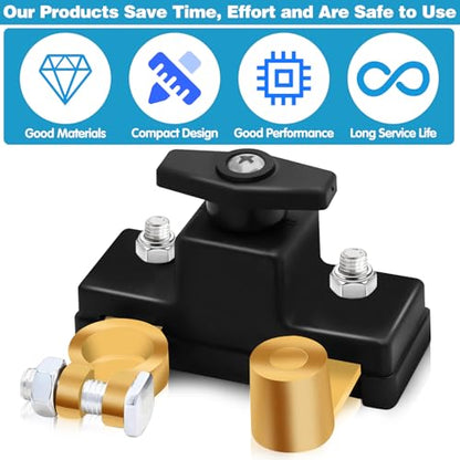 2Pcs Car Battery Power Cut
