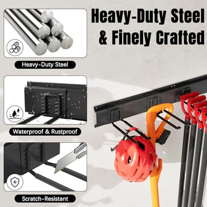 Garage Garden Tool Organizer Wall Mount