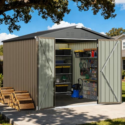 8x8 FT Outdoor Storage Shed