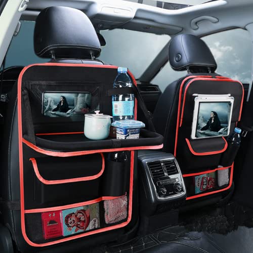 2 Pack Car Seat Back Organizer and Storage with Touch Screen Tablet Holder (2 Count)