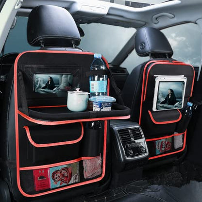 2 Pack Car Seat Back Organizer and Storage with Touch Screen Tablet Holder (2 Count)