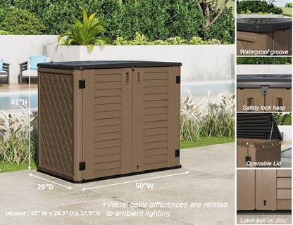 4x2.5 FT Outdoor Storage Shed