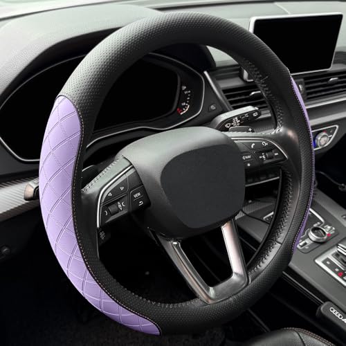 Nappa leather steering wheel cover