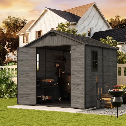 8x8 FT Resin Storage Shed
