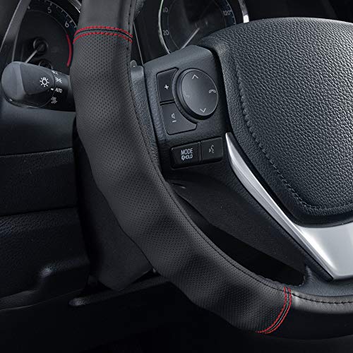 Faux Leather Steering Wheel Cover