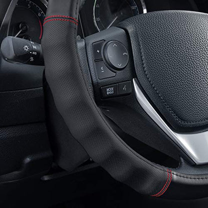 Faux Leather Steering Wheel Cover